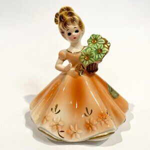Josef Originals November Topaz Figurine Birthstone Birthday Girl Vintage
